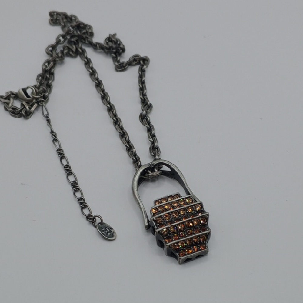 Elegant Silver and Gold-Toned Necklace